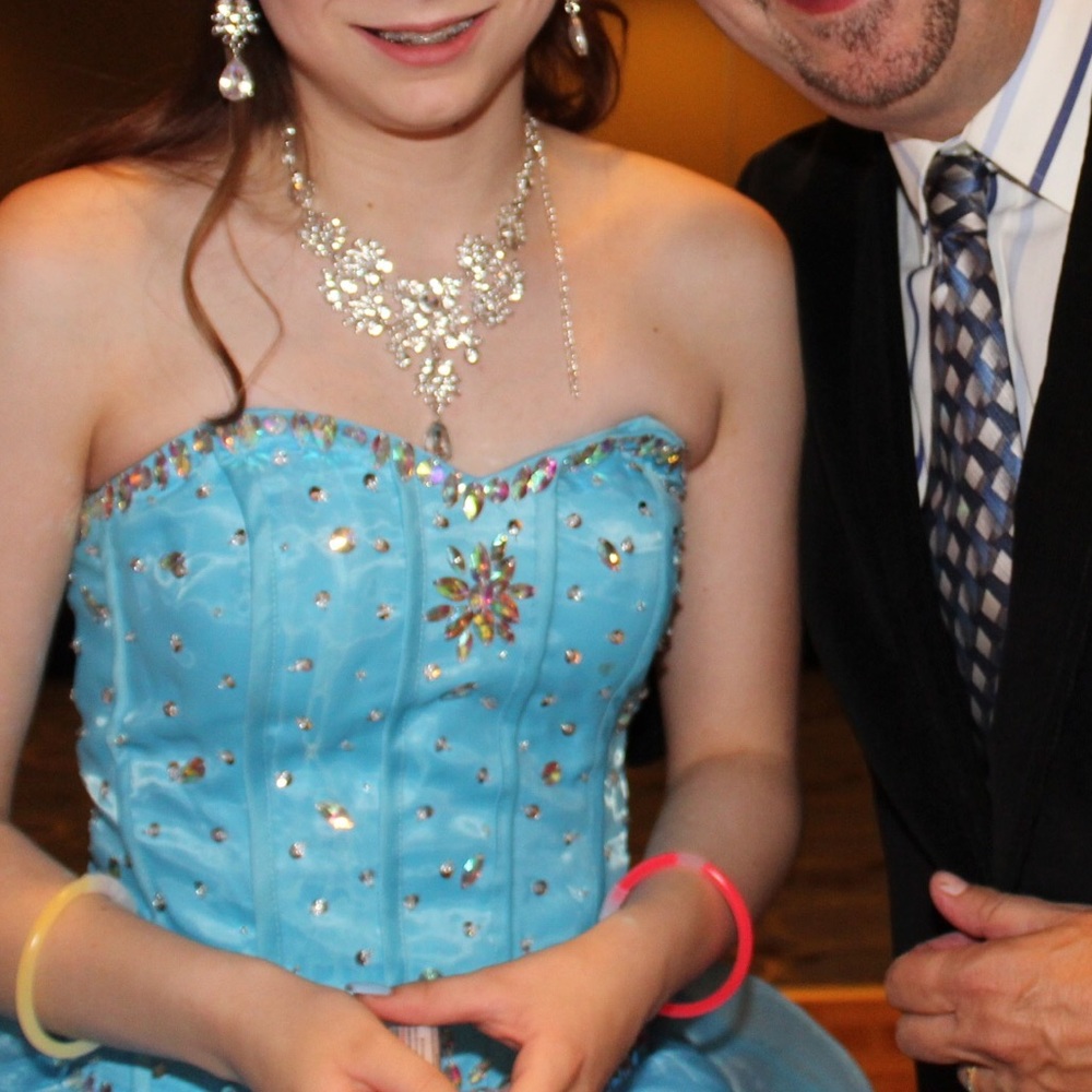 Blue sweet sixteen/Quinceanera dress